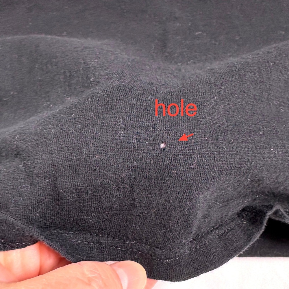 EILEEN FISHER Women's 1X Organic Cotton Tee Black Basic Boxy Comfort Everyday - Picture 4 of 9